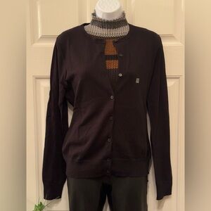 Ann Taylor black Classic button down cardigan sweater size: Medium